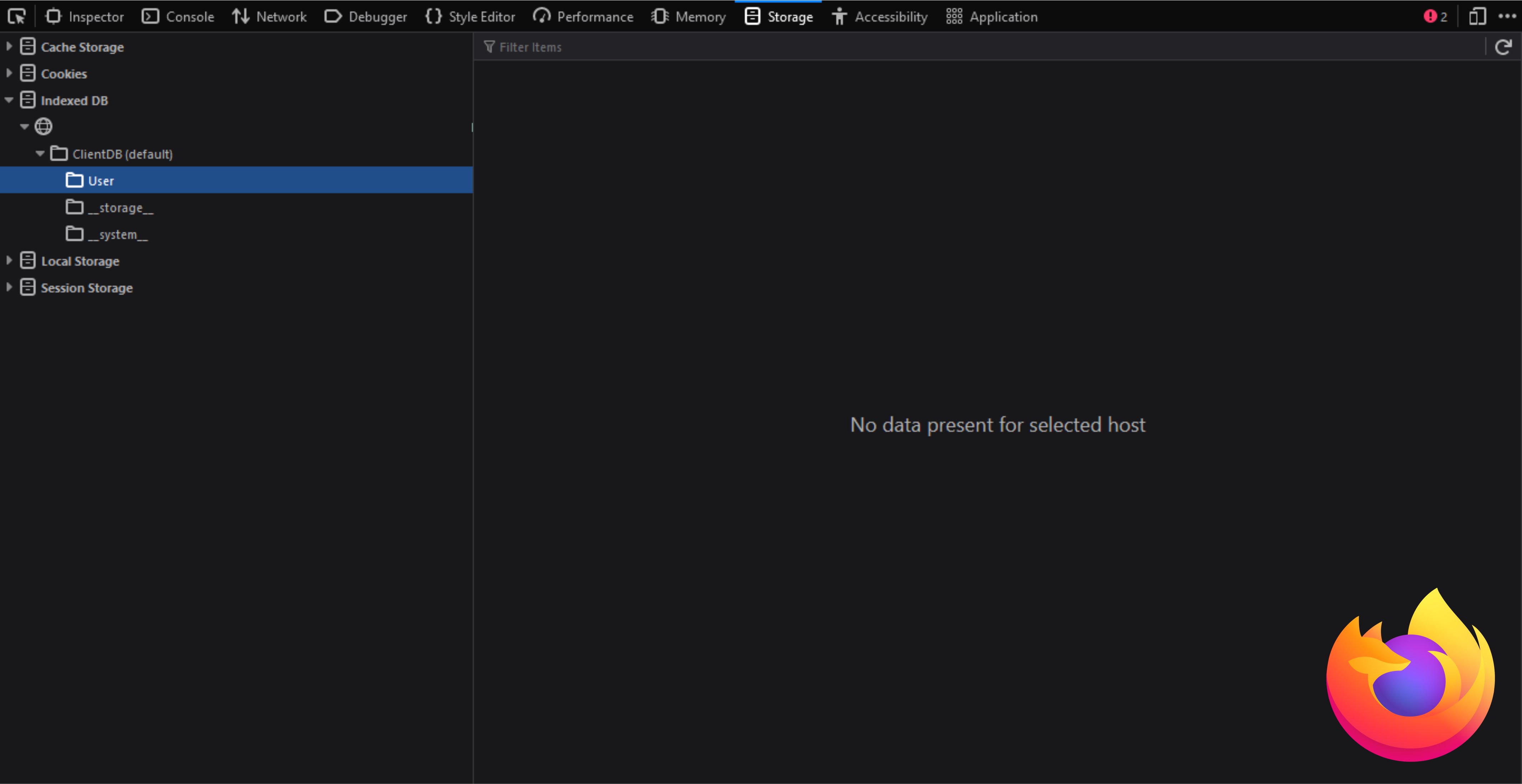 Mozilla Firefox dev tools